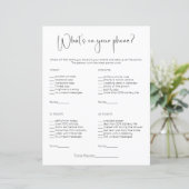 Modern Wat is er op uw telefoon Vrijgezellenfeest (Staand voorkant)