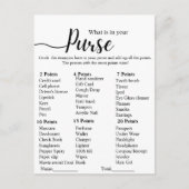 Modern Wat is je tas bruidsfeest spel Briefkaart (Voorkant)