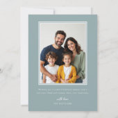 Modern Watercolor Bauble Christmas Blessings Feestdagenkaart (Achterkant)