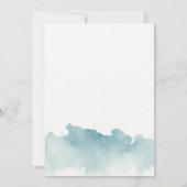 Modern Watercolor Beach wedding rehearsal dinner Aankondiging (Achterkant)