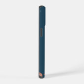 Modern Watercolor Bloem 2-Foto Monogram iPhone 15 Case (Rechterkant)