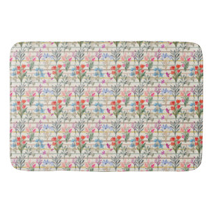 Modern Watercolor Bloem Patroon Badmat