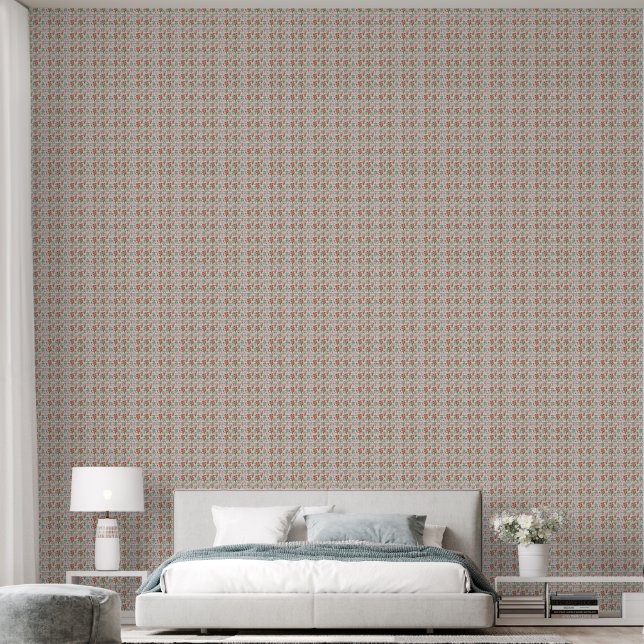 Modern Watercolor Bloem Patroon Behang (Slaapkamer)