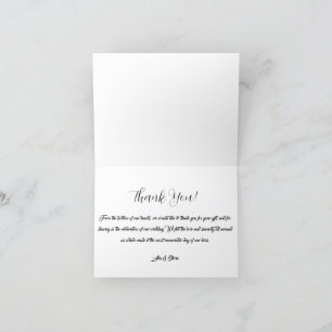 Modern Watercolor Botanical Card Bedankkaart