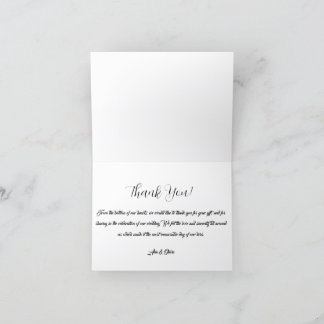 Modern Watercolor Botanical Card Bedankkaart