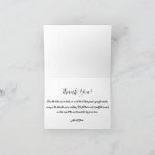 Modern Watercolor Botanical Card Bedankkaart (Binnen)