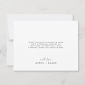 Modern Watercolor Coordinate | Blue Thank You Card Bedankkaart (Achterkant)