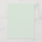 Modern Watercolor Eucalyptus Greenery Wedding Informatiekaartje (Achterkant)