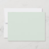 Modern Watercolor Eucalyptus Greenery Wedding RSVP Kaartje (Achterkant)
