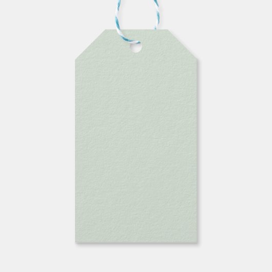 Modern Watercolor Eucalyptus Leaves Greenery Cadeaulabel (Achterkant)