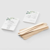 Modern Watercolor Eucalyptus Leaves Greenery Handwaaier (Niet-gemonteerd)