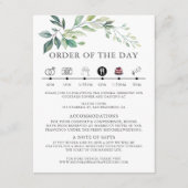 Modern Watercolor Eucalyptus Leaves Greenery Informatiekaartje (Voorkant)