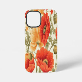 Modern Watercolor Flowers iPhone 12 Mini Hoesje