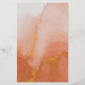 Modern Watercolor Gouden Salon Prijslijst Flyer (Achterkant)