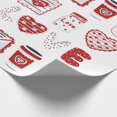 Modern Watercolor LOVE Wrapping Paper Cadeaupapier (Hoek)