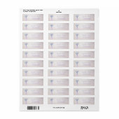 Modern Watercolor Mason Jar Lavendel Adres Etiket (Full Sheet)