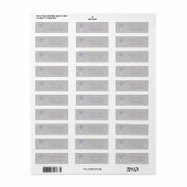 Modern Watercolor Mason Jar Lavendel Adres Etiket (Full Sheet)