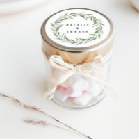 Modern watercolor olive branch foliage wedding