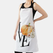 Modern Watercolor Orange Pumpkin With Love Schort (Insitu)