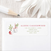 Modern Watercolor Ornaments Holiday Etiket (Insitu)