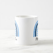 Modern watercolor rainbow teacher  koffiemok (Center)