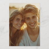 Modern Watercolor Sailing Yacht Save the Date  Kaart (Achterkant)