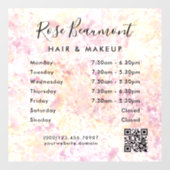 Modern Watercolor - Uurstaat vensterfolie Raamsticker (Vel)