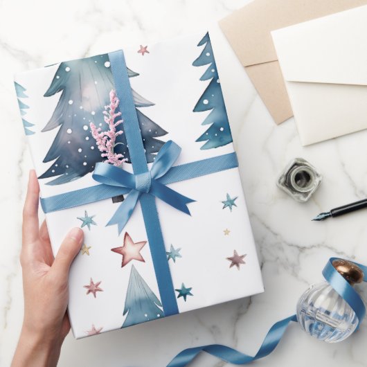 Modern Watercolor  Wrapping Paper Cadeaupapier (Geschenken)