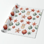 Modern Watercolor  Wrapping Paper Cadeaupapier (Uitgerold)