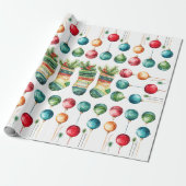 Modern Watercolor  Wrapping Paper Cadeaupapier (Uitgerold)