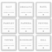 Modern waterdicht keukenetiket sticker (Voorkant)