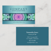 Modern WaterLily mandala - bijgewerkt Visitekaartje (Voorkant / Achterkant)