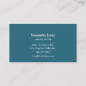 Modern WaterLily mandala - bijgewerkt Visitekaartje (Achterkant)