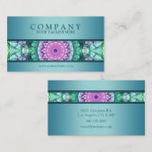 Modern WaterLily mandala - bijgewerkt Visitekaartje (Voorkant / Achterkant)