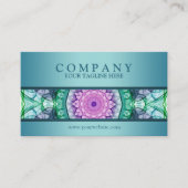 Modern WaterLily mandala - bijgewerkt Visitekaartje (Voorkant)