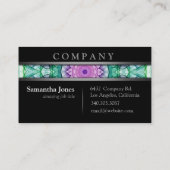 Modern Waterlily Mandala Visitekaartje (Achterkant)