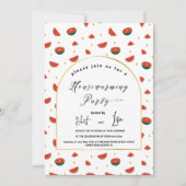 Modern watermeloenpatroon Tuin Housewarming Onderd Kaart (Voorkant)