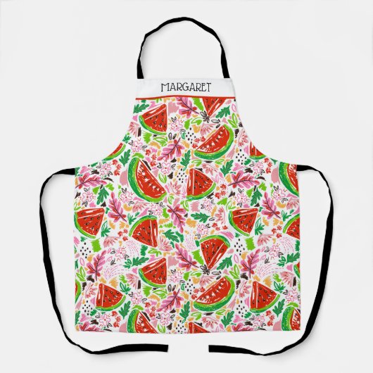 Modern Watermelon Floral Schort (Voorkant)