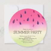 Modern Watermelon Summer BBQ Kaart (Voorkant)