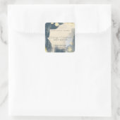 Modern Waterverf abstracte takken product Vierkante Sticker (Tas)