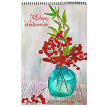 Modern Waterverf Art kalender door Sacha Grossel