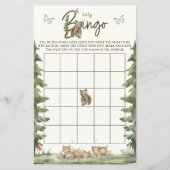 Modern Waterverf Beer Baby shower Bingo spel Flyer (Voorkant)