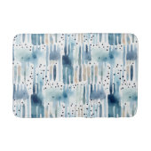 Modern Waterverf blauw Abstract patroon Badmat (Voorkant)