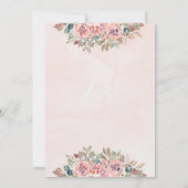 Modern waterverf bloemboeket kaart (Achterkant)