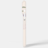 Modern Waterverf Bloemen Stijlvol Roze Bow Script Case-Mate iPhone Case (Achterkant / Links)