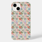 Modern Waterverf bloempatroon Case-Mate iPhone Case (Achterkant)