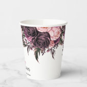 Modern waterverf cupcake baby shower papieren bekers (Links)