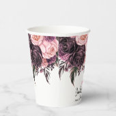 Modern waterverf cupcake baby shower papieren bekers (Rechts)