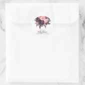 Modern waterverf cupcake baby shower ronde sticker (Tas)