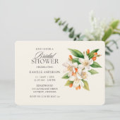 Modern Waterverf Flowers Vrijgezellenfeest Kaart (Staand voorkant)